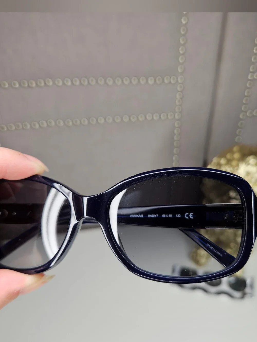 Kate Spade Navy Blue Annika Square Sunglasses
